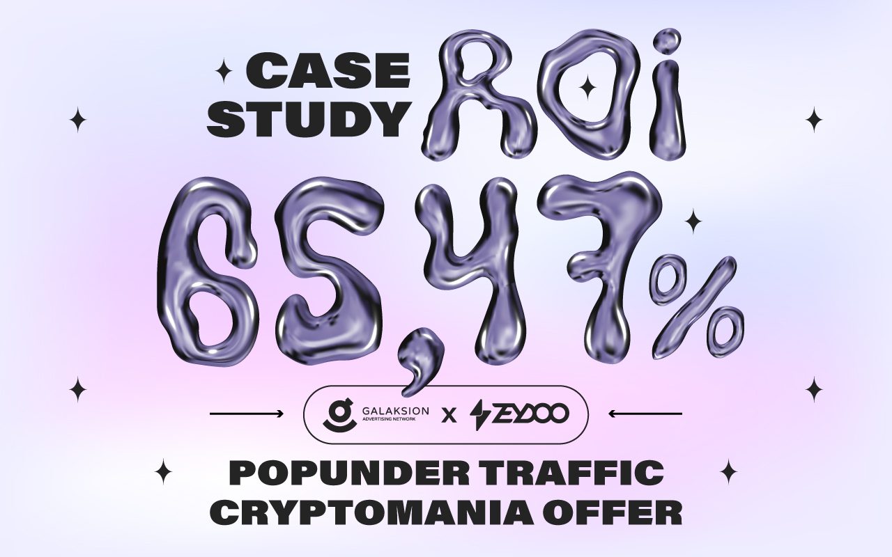 Profitable bundle: 65,47% ROI on Cryptomania Offer with Galaksion Popunder 